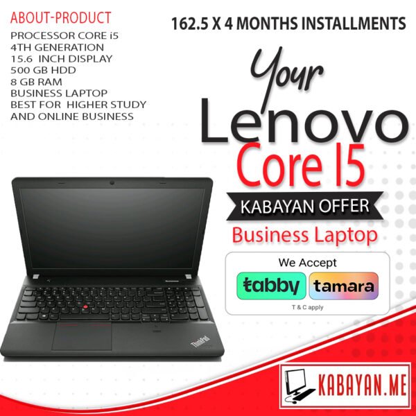 Lenovo E540 Core I5 4th Generation 500 GB 16 GB Ram