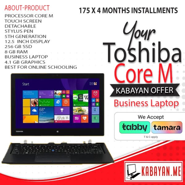 Toshiba Z20T Ultrabook Core M 2in1 Touch Screen